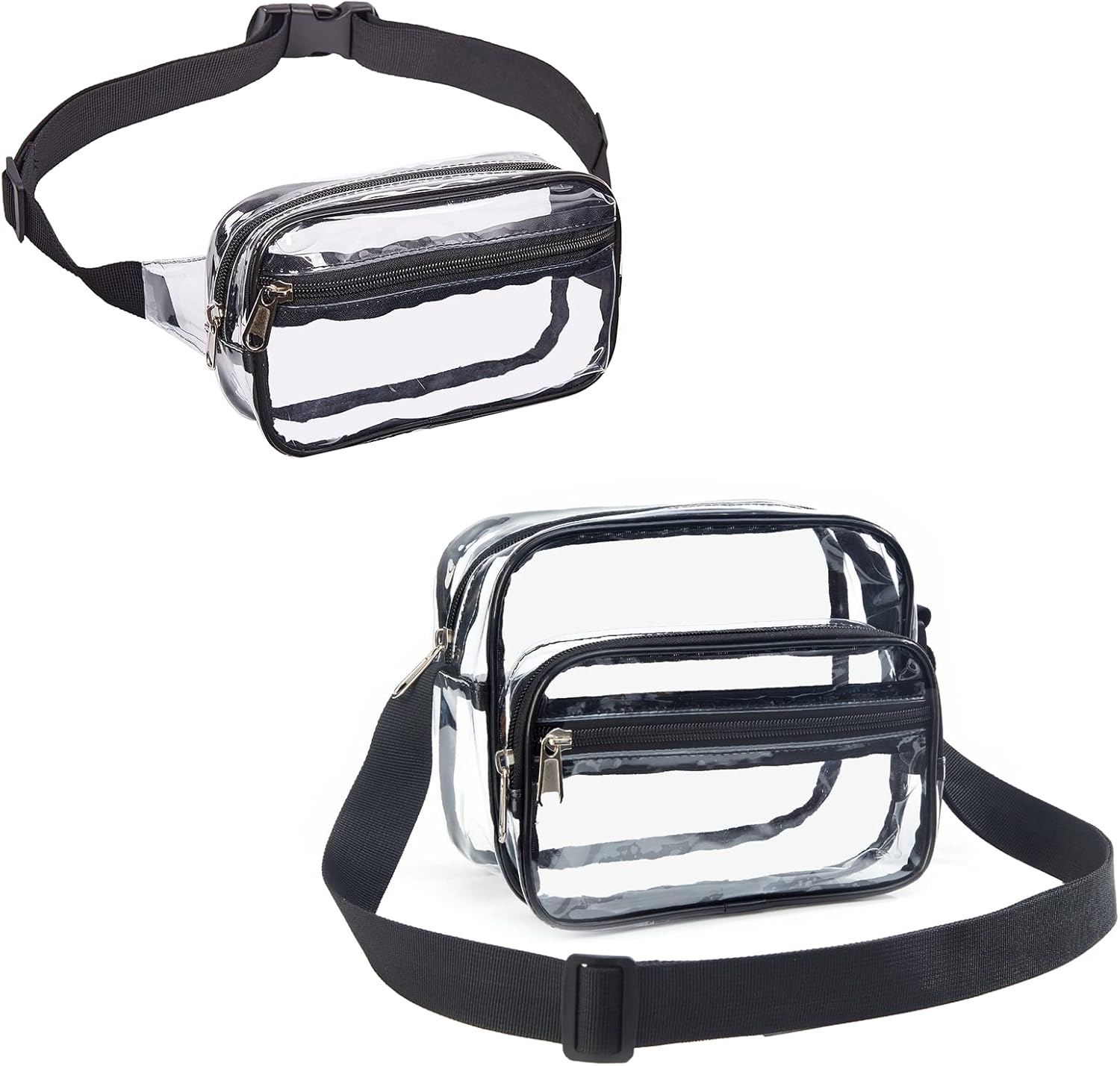 Clear Fanny Pack,Clear Bag Stadium Approved, Clear Belt