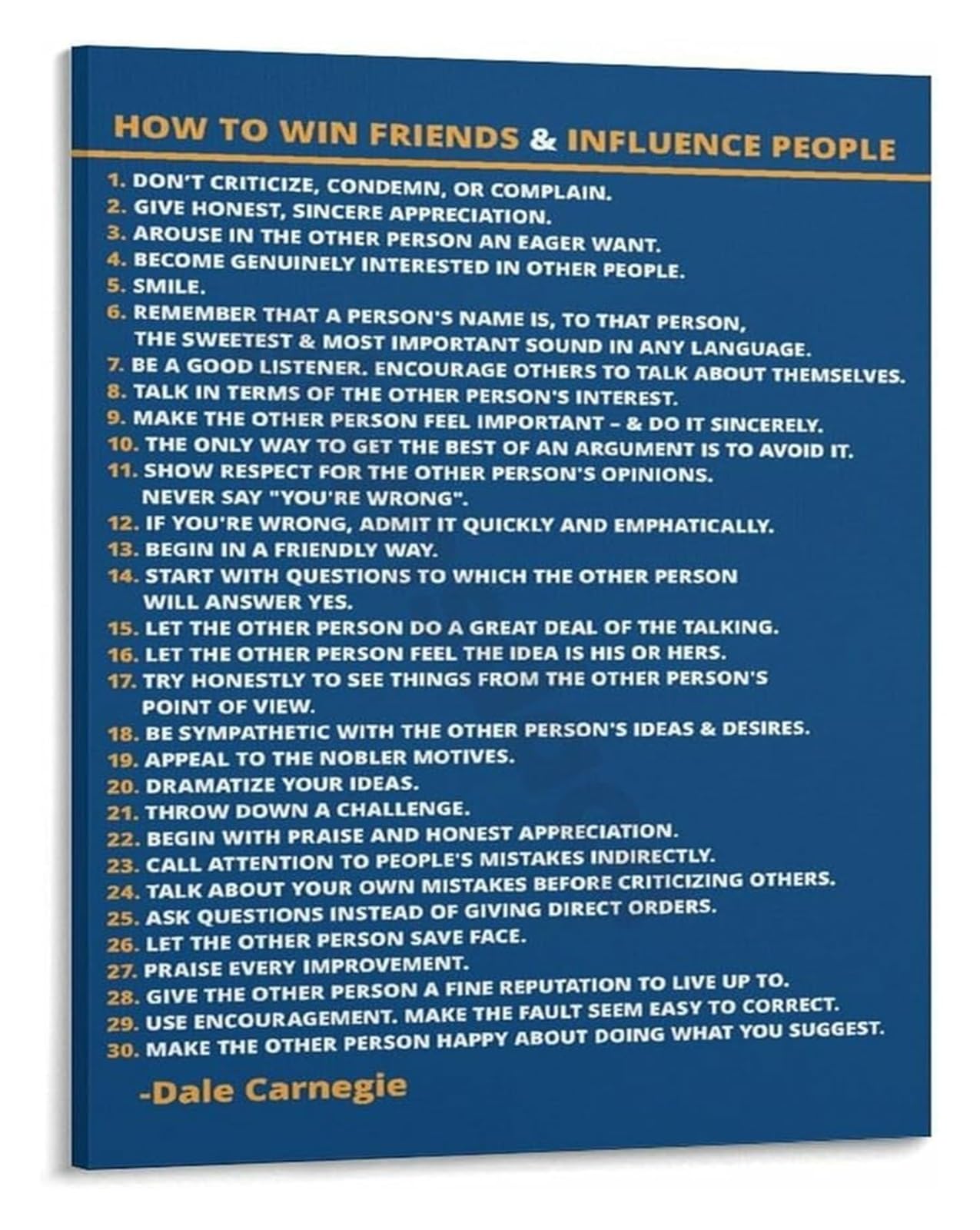 LLBOGRGGN The Art of Communication Motivational Canvas Wall-Art for Office Workspace Inspirational Relationship Poster(Framed,12x18inch(30x45cm))