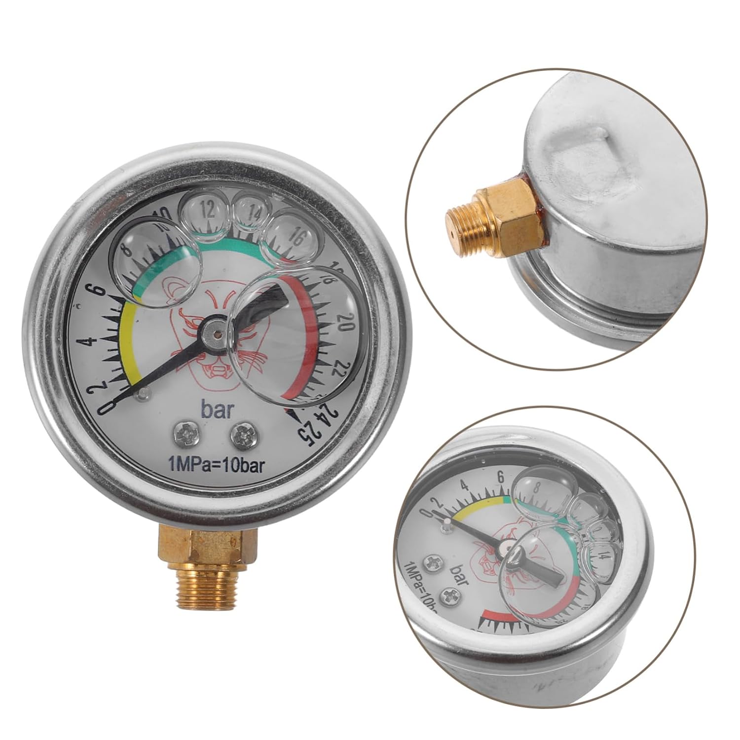 Alipis Alloy Tire Pressure Gauge Air Inflator Rod with Precise Pressure Monitoring and Universal Compatibility for Motorcycle Tires and Cars