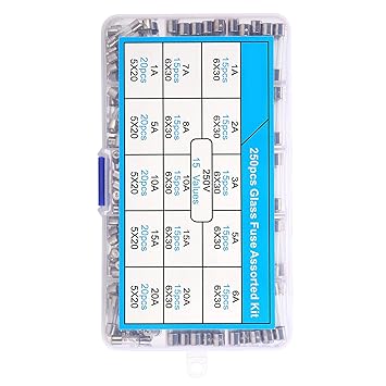 Glass Fuse, Glass Fuse Kit Great Conductivity Insulation Transparent for Home Appliances for Electronic Appliances