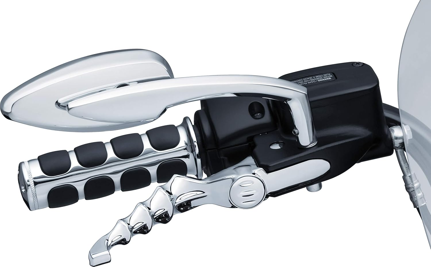 Kuryakyn 6744 Motorcycle Handlebar Accessory: Zombie Clutch and Brake Trigger Levers for 2018-19 Harley-Davidson Softail Motorcycles, Chrome, 1 Pair