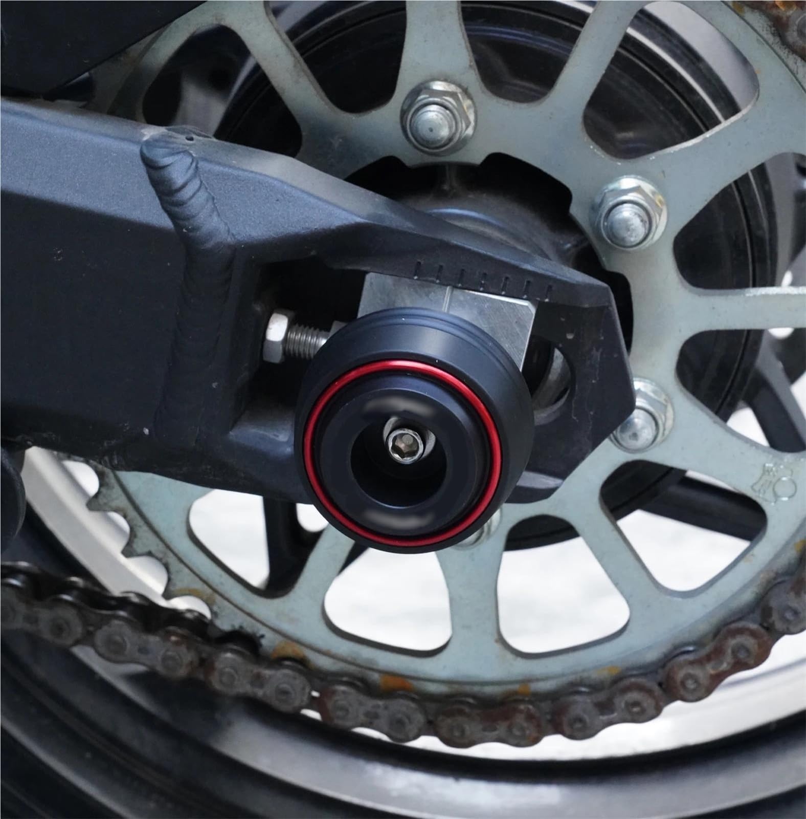 Motorrad-Crash-Schutz Für Vorder-Und Hinterrad Gabel Und Achse
