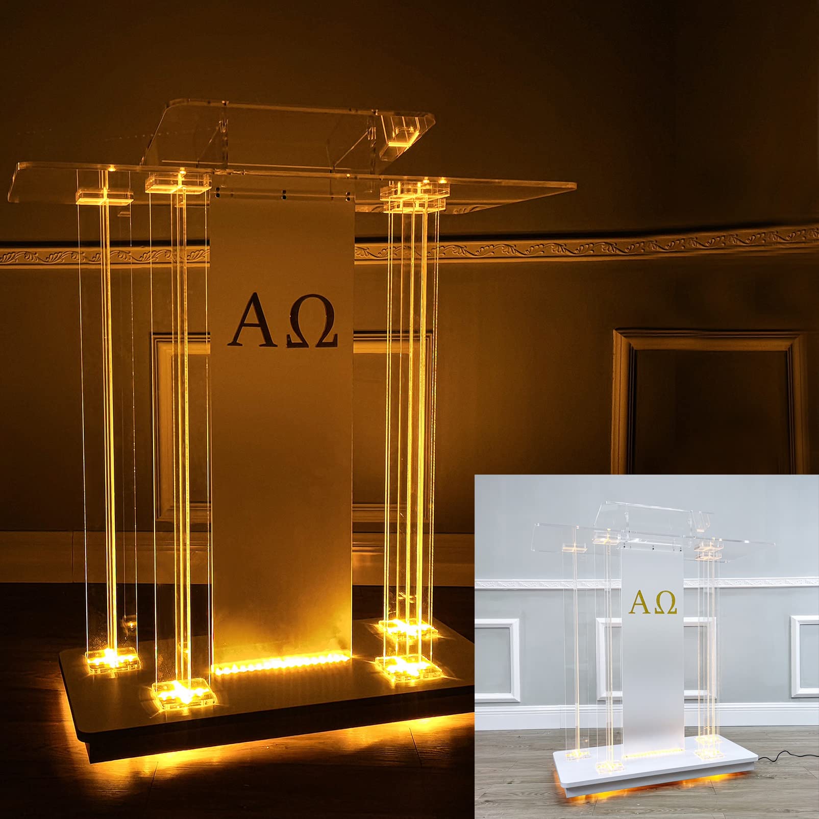 Buy Podium Presentation Lectern Stand, Pulpits For Churches, Led Church Pulpit Podiums With