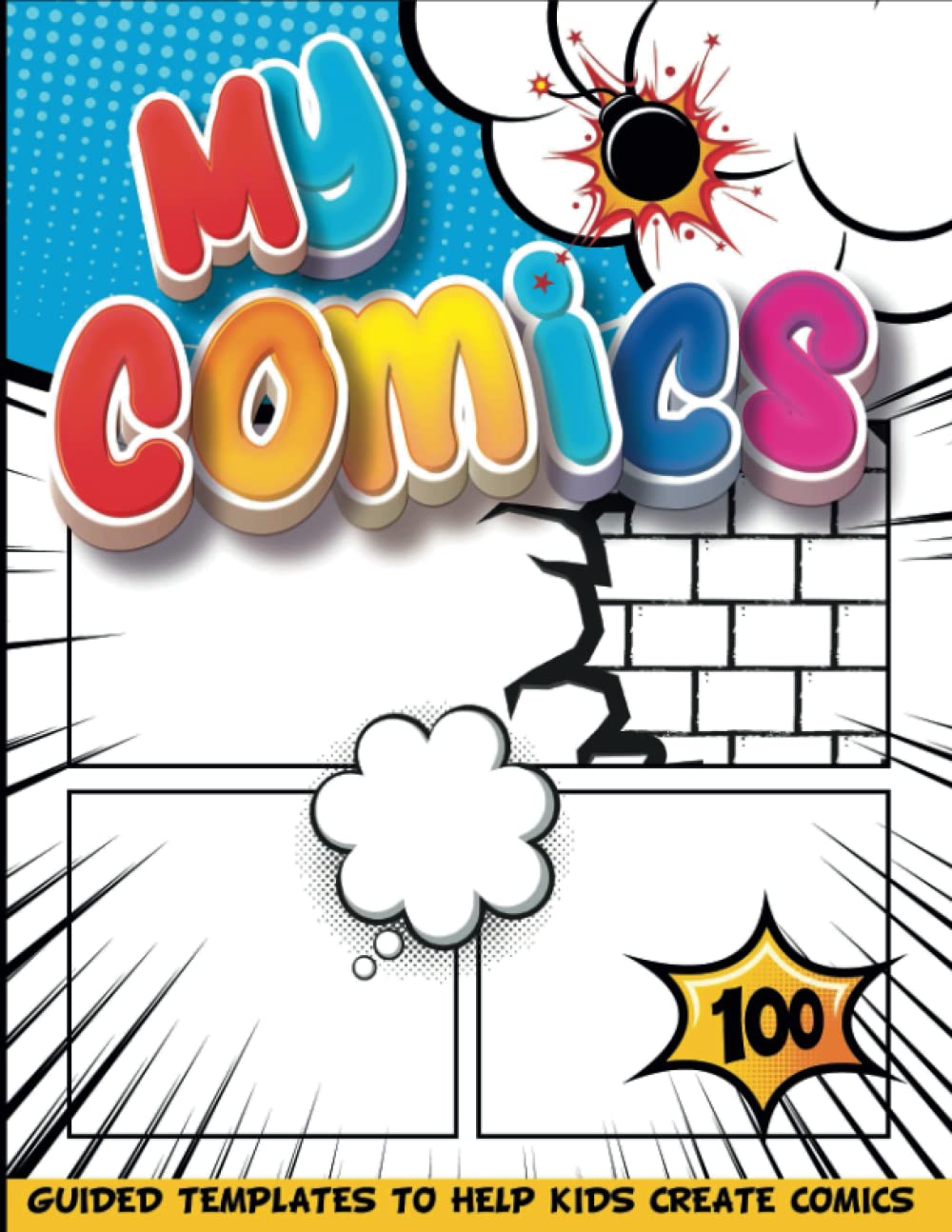 Comic Craft 6 Year Old Girl To Write And Draw Own Stories: Comic Book Layout | Paper Crafts for Kids Ages 4-8