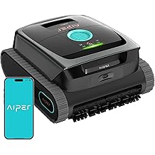 Aiper Scuba S3 Robotic Pool Cleaner, Cordless Lightweight with Strong Suction, Waterline Scrubbing, Smart Sensor Navigation, App Control & Waterline Parking, 240 Min Runtime for In-Ground Pools, Gray