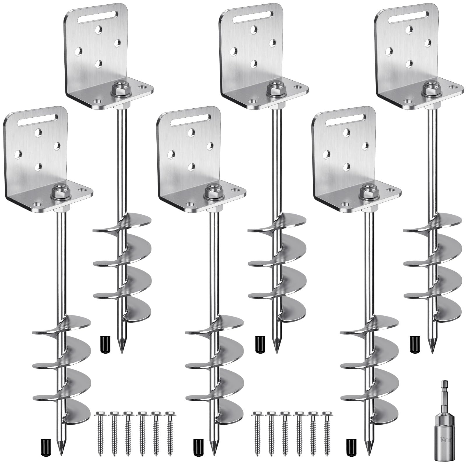 BeneLabel Punta de Camping Anemómetro de 7.6 cm para Columpio/Camping/Cabaña/Casa de Perro/Puerto/Toldos con Placa Fija
