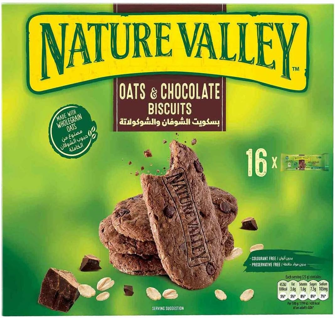 Nature Valley Oats And Chocolate Biscuits 16 x 25g