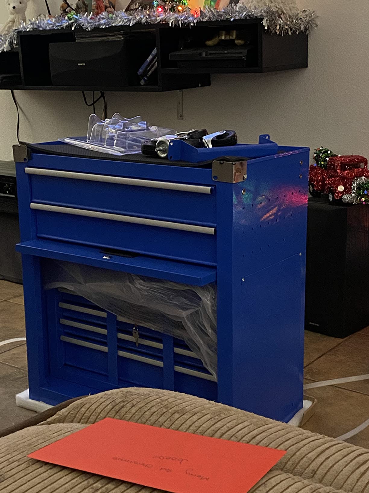 28/mo Finance 8Drawer Rolling Tool Chest, Lockable Large Tool Chest