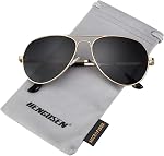 HENGOSEN Polarized Aviator Sunglasses for Men and Women, Premium Metal Frame, Police Sun glasses with UV 400 Protection
