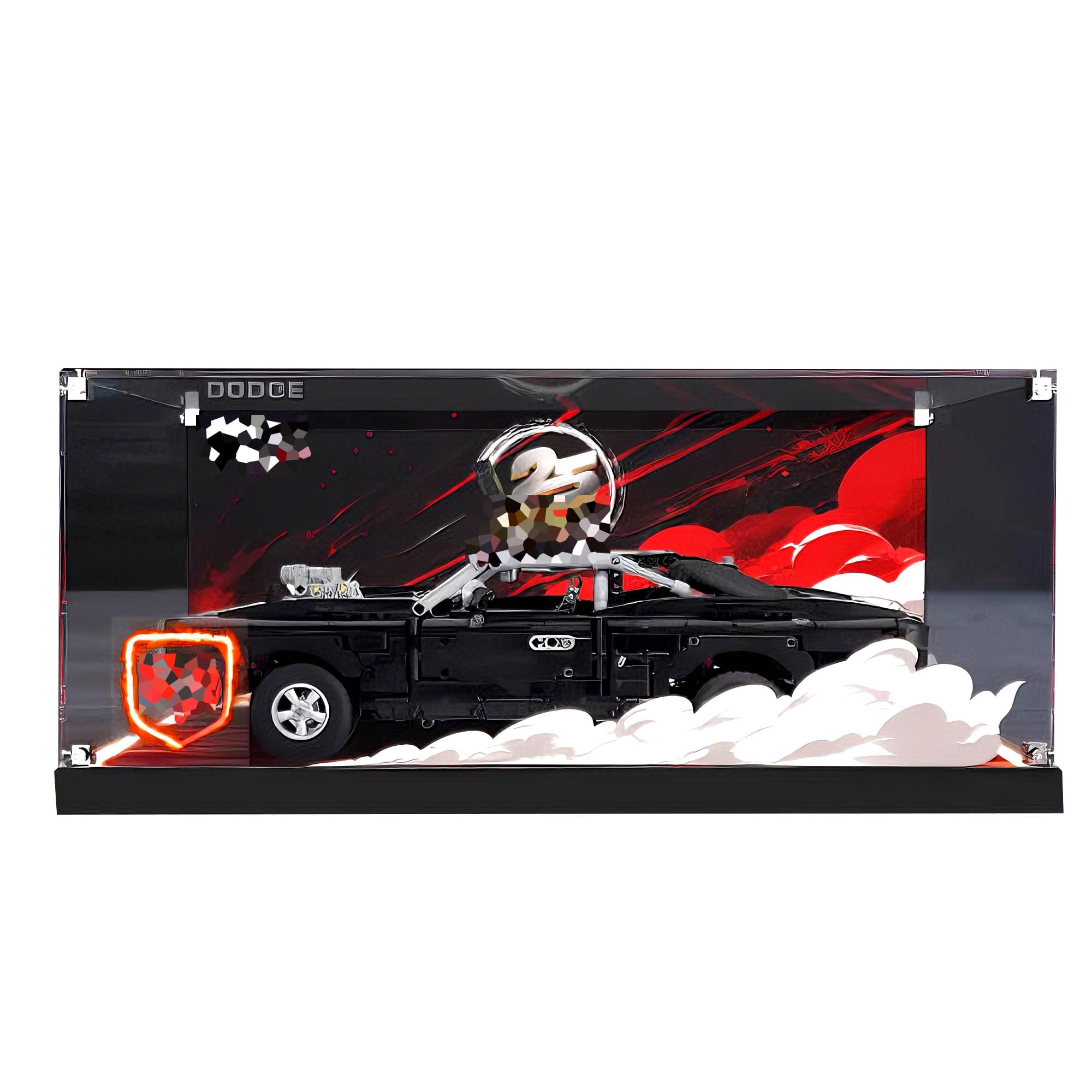 Clear Acrylic Display Case, Fits for Le-go 42231 Sets (Lighting Style)