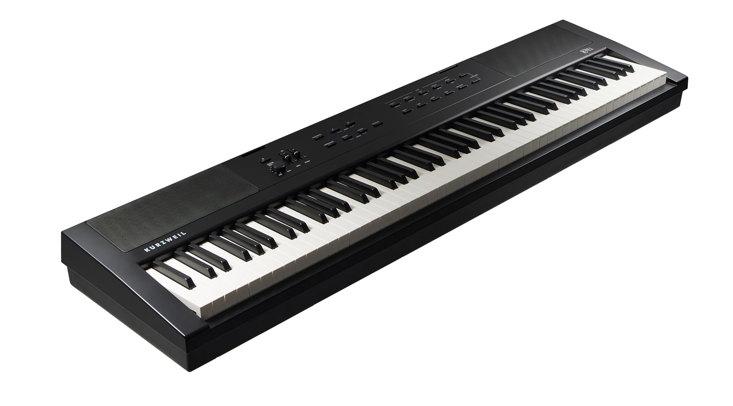 Kurzweil KaE1, pianoforte digitale, meccanismo a martello a 88 tasti, polifonia a 128 voci, nero