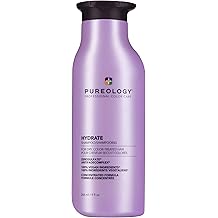 Pureology Hydrate Shampoo - For Dry or Color Treated Hair, Moisturizing Shampoo For Hydration &amp; Softness, With Rose Extract &amp; Green Tea, Vegan &amp; Sulfate-Free