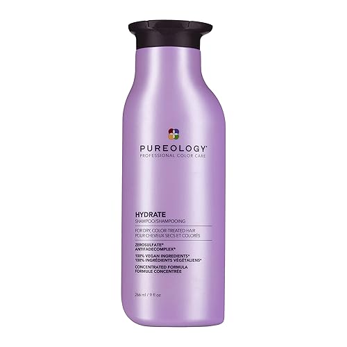 Pureology Hydrate Moisturizing Shampoo For Medium to Thick Dry Color Treated Hair Sulfate-Free Vegan Pureology Hydrate Moisturizing Shampoo For Medium to Thick Dry Color Treated Hair Sulfate-Free Vegan