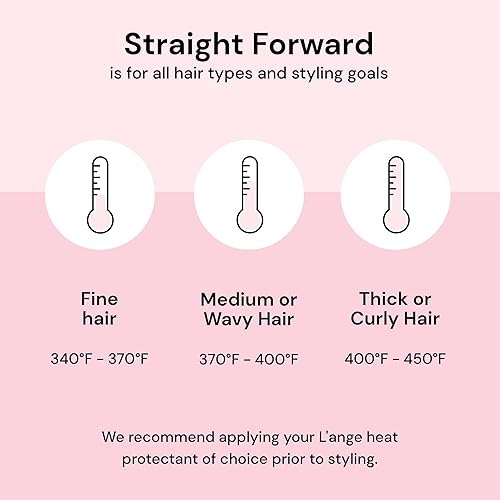 Miniatura 3 de L'ANGE HAIR Plancha plana de titanio recto, placas flotantes de 1 pulgada, doble voltaje, cable giratorio de 360, apagado automático, puntas de