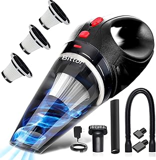 Bittor Handheld Vacuum Cleaner, 120W High-Power Cordless Rechargeable Vacuum Cleaner, Wet and Dry, Suitable for Home, Car,...