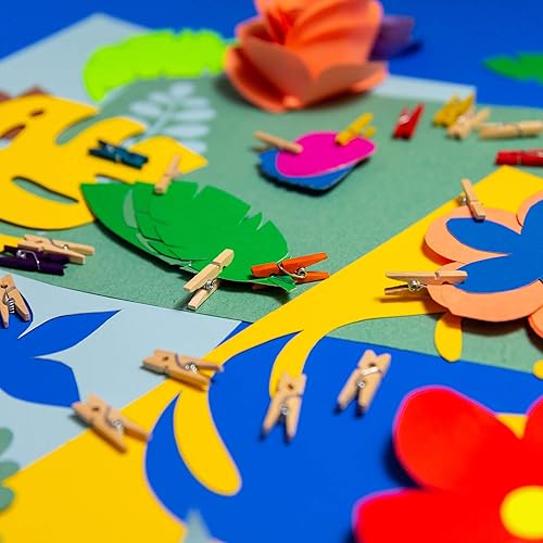 Miniatura 5 de BAZIC broche para ropa mini colorido, 50 por paquete (3439-24P), Color Variado 1