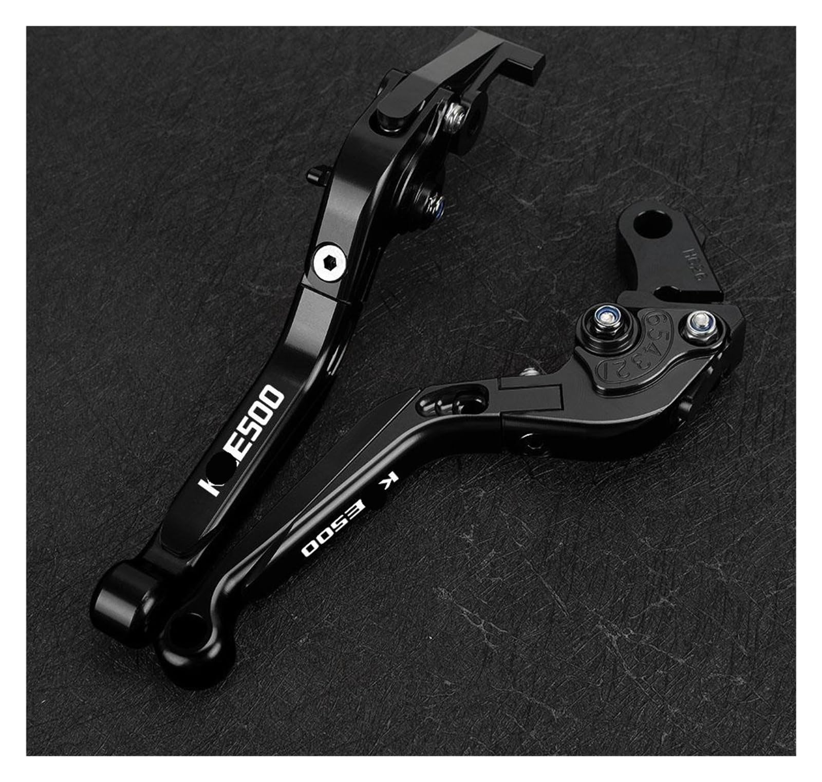YWQJIOPM Motorcycle Brake Clutch Lever Motorcycle for KLE 500 KLE500 1991-2007 Extendable Brake Clutch Levers Handlebar Handle Grips Ends Slider Accessories