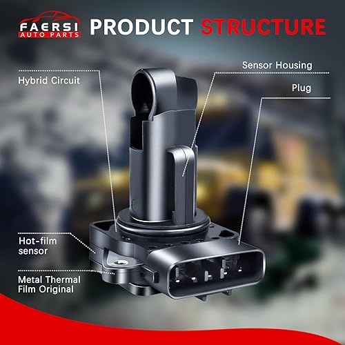Miniatura 4 de FAERSI Medidor de sensor de flujo de aire masivo MAF 74-50009 AF10029 Reemplazo para Mazda 3 5 6 MX-5 Miata Protege 1.6L 1.8L 2.0L 2.3L 2.5L L4 y
