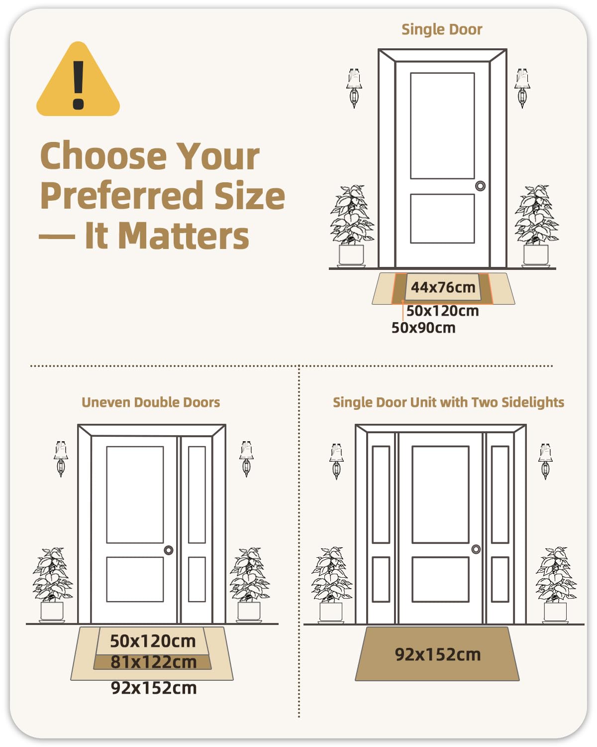 COLOR&GEOMETRY Zerbino Ingresso Interno 50x120cm, Tappeto Ingresso Interno Assorbente, Tappeto Entrata Interno Antiscivolo, Zerbino Ingresso Casa Lavabile Per Interni, Nero (Arrotolato SENZA Pieghe)