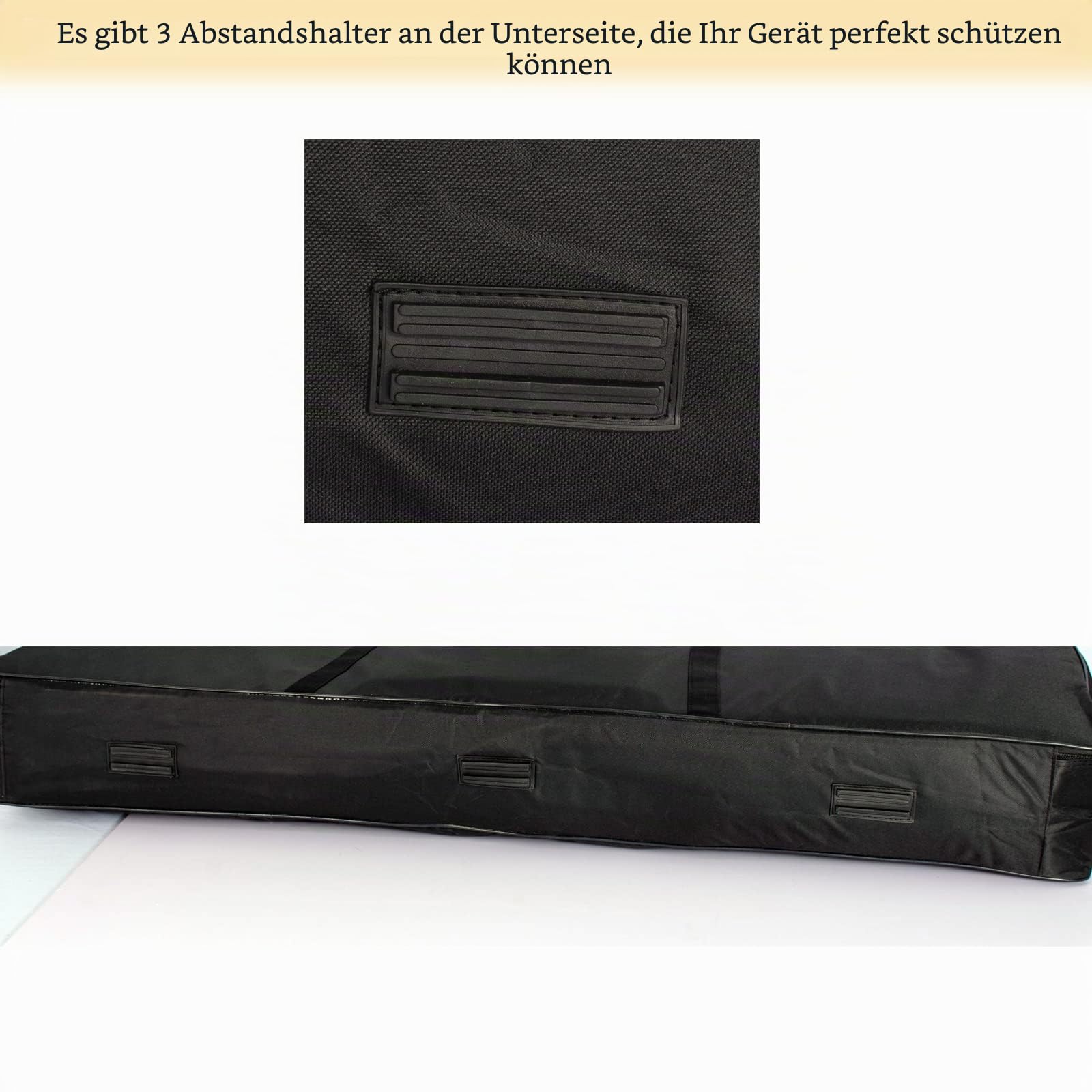 AKOZLIN Tragbare Tastatur-Tasche, 88 Tasten, 137,4 x 17 x 33,5 cm | Gepolstert, Elektrische Klaviertastatur, Gigbag
