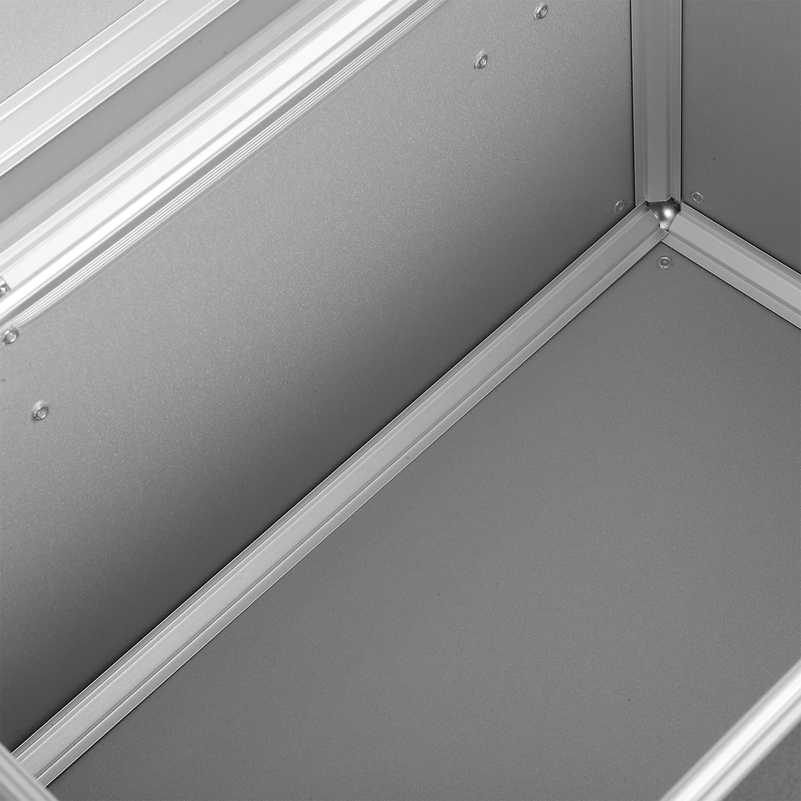 USHOBE Valigetta Rigida in Lega di Alluminio Nero con Anturto e Chiusura di Sicurezza per Strumenti Professionali in Ambienti Esterni