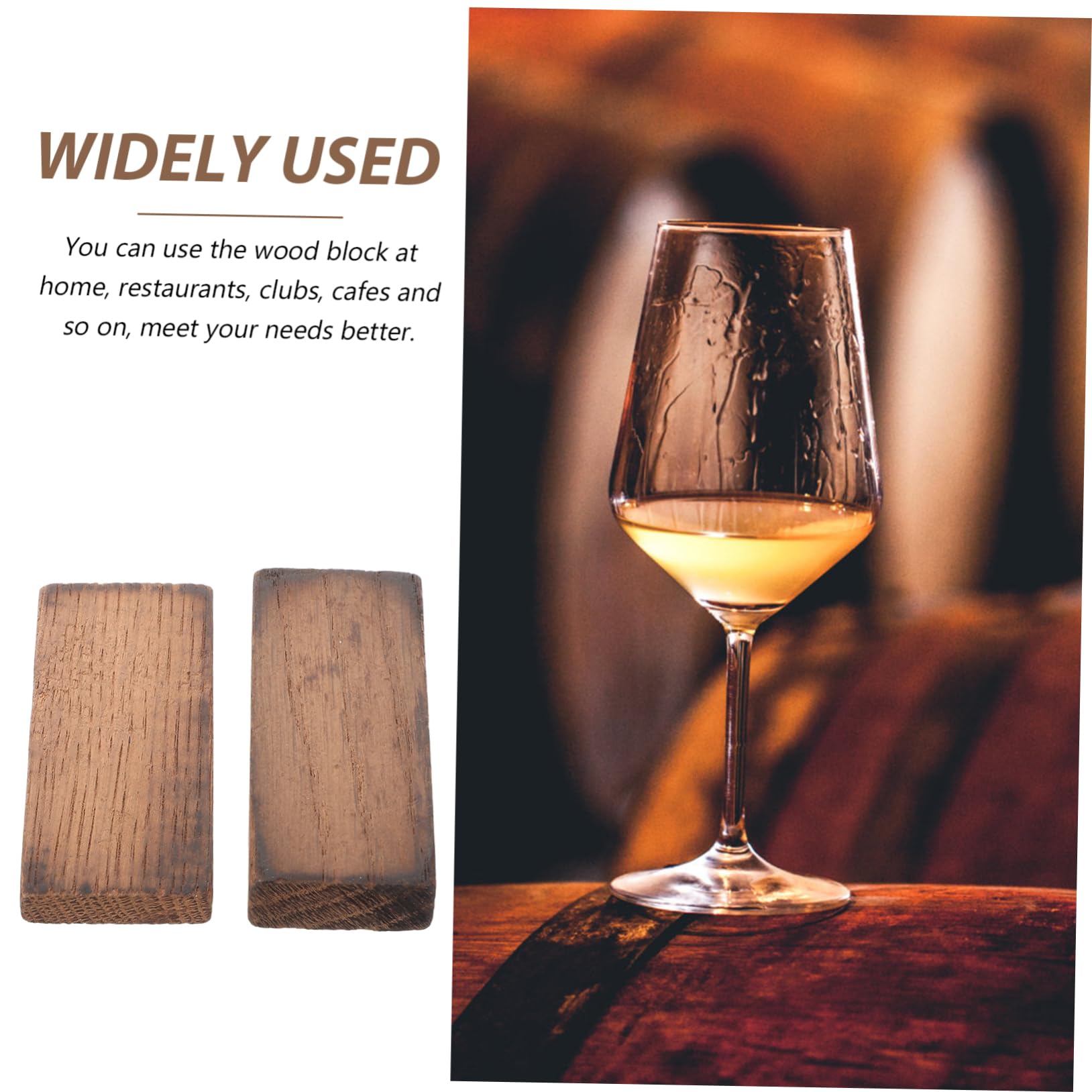 1set Blocchi di Legno per Invecchiamento Vino Rosso Potenziato per Vinificazione Casalinga di Quercia Francese Design Rustico e Naturale