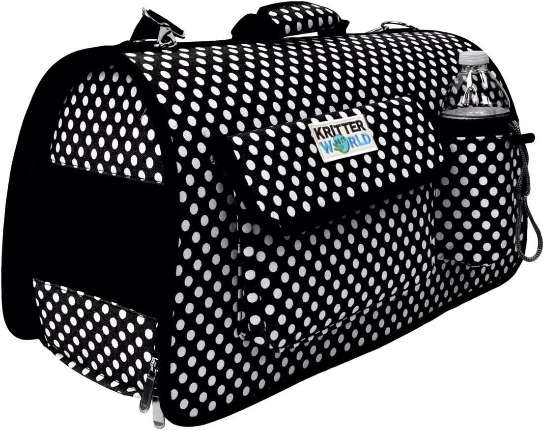 Portable Soft Sided Pet Carrier, Travel Tote Kennel Shoulder Bag with Storage Pockets for Dog Puppy Cat Small Medium Animals