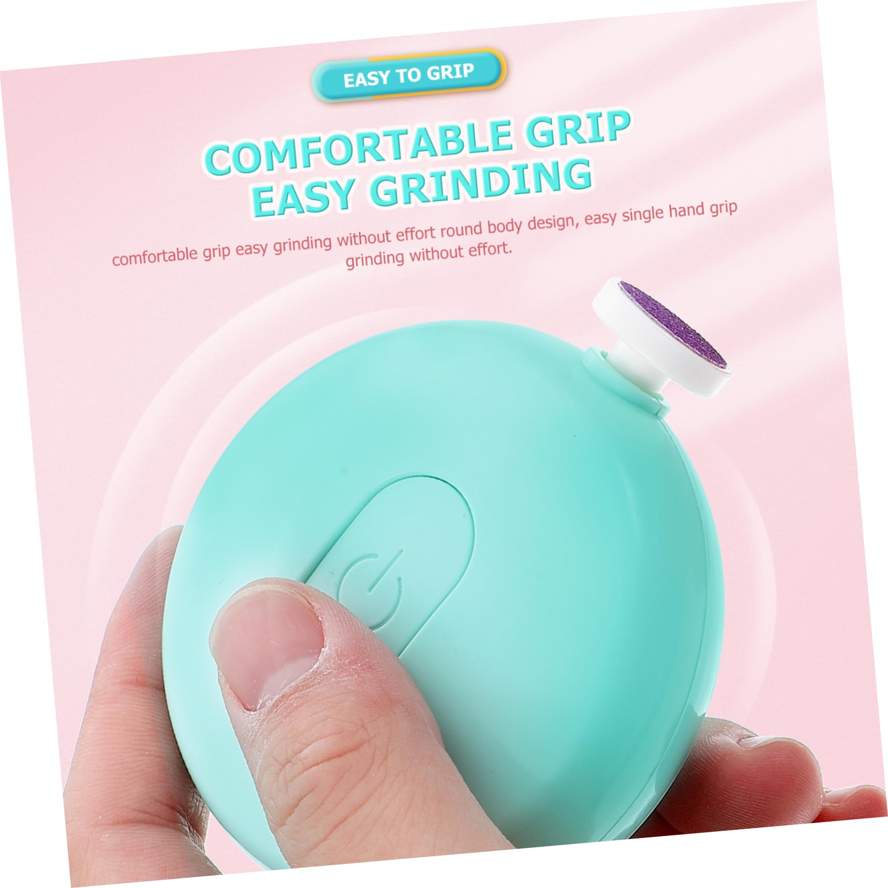 SUPVOX Young Boys and Girls Manicure Kit Electric Nail Polisher Set Baby Nail Trimmer Tool Compact Lightweight