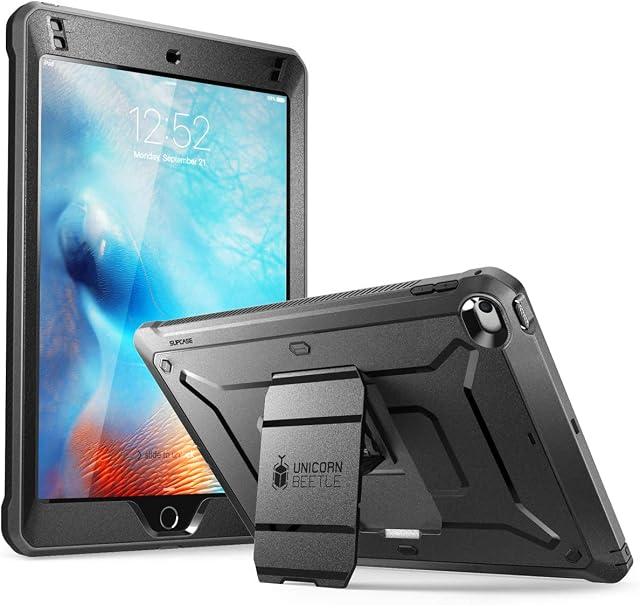 Supcase Unicorn Beetle Pro Series Full-Body Rugged Kickstand Hybrid Case for iPad Mini 5 (2019 Release) & iPad Mini 4, Black