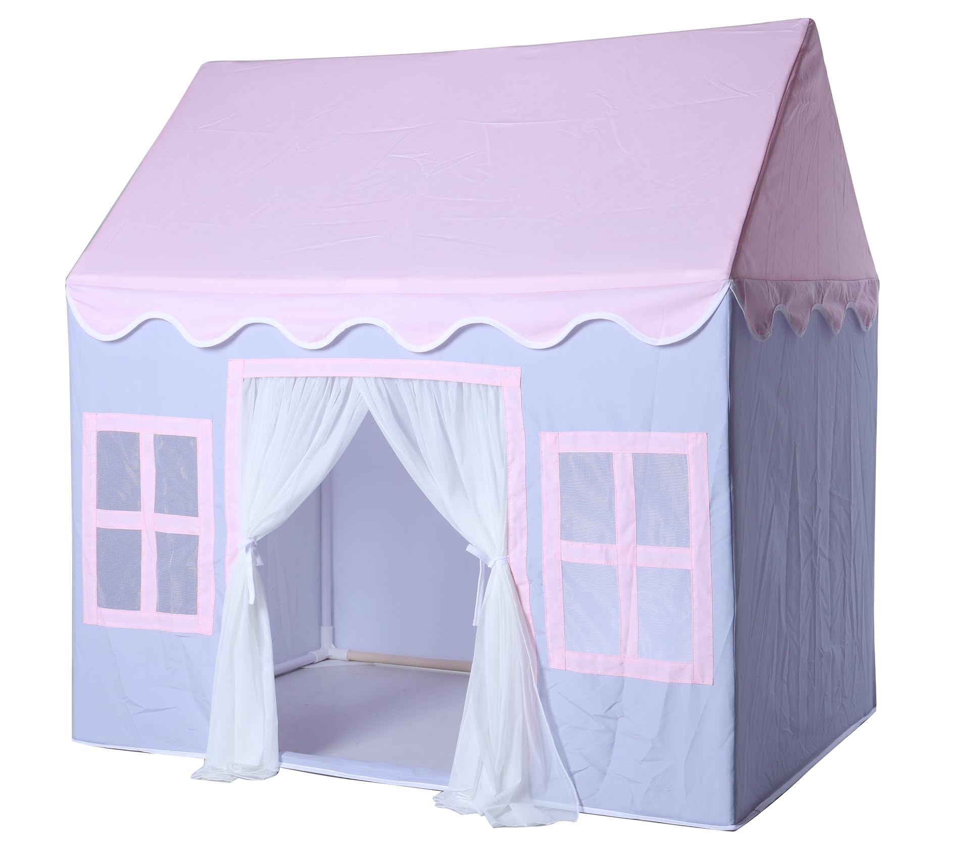 Wilwolfer Kids Play Tent Indoor: Princess Tent with Padded Mat - Large Toddlers Playhouse for Girls & Boys - Girls Tent Kids Toys House Birthday Gift(Purple) โ image 1