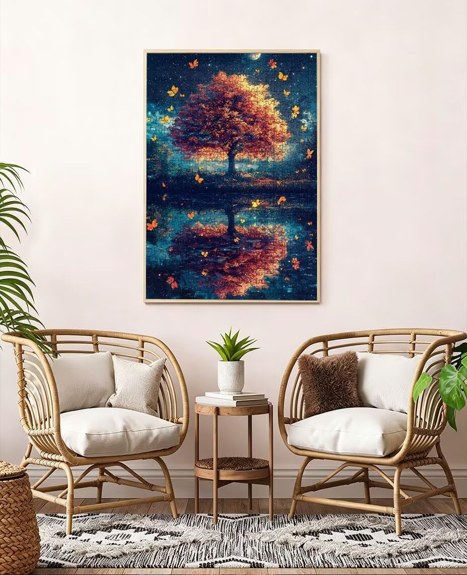 Motyl z jeziora Puzzle 4000 sztuk, puzzle dla dorosłych, łamigłówki, wyzwanie dekoracja puzzli, rozrywka gra edukacyjna dla całej rodziny, na prezent dekoracja BXHZW7-372