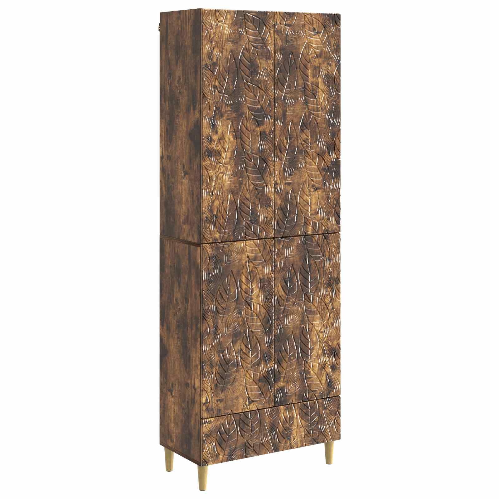 Juego de armario de 2 piezas para salón y comedor que optimiza el espacio con elegancia moderna