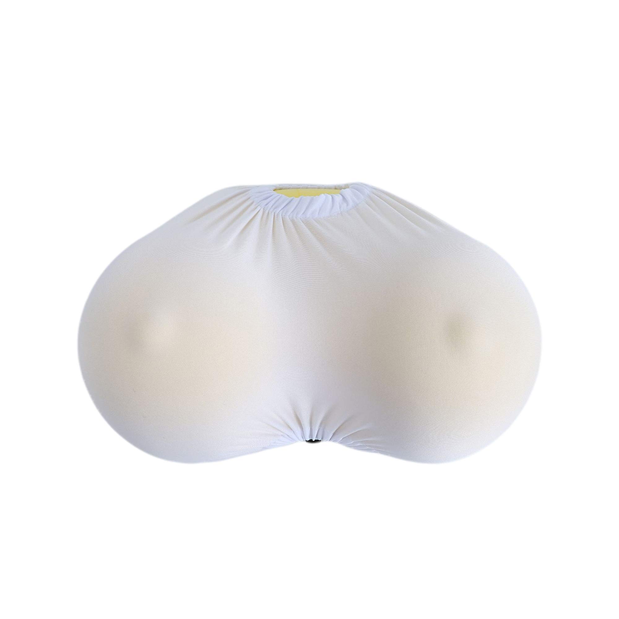 3D Boobs Pillow Soft Memory Foam Sleep Pillow Creative Breast Shape Pillow with Red Matte Spandex Cover Case