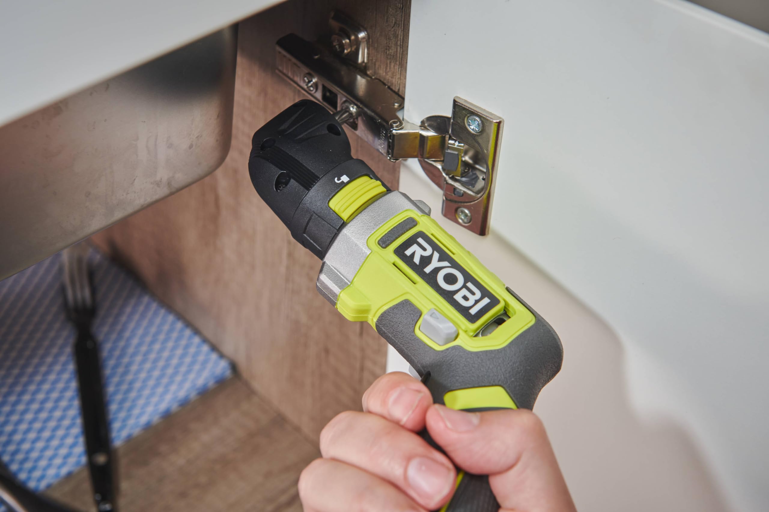 RYOBI RSD4-120TA2 - Destornillador USB de litio de 4 V exclusivo de Amazon