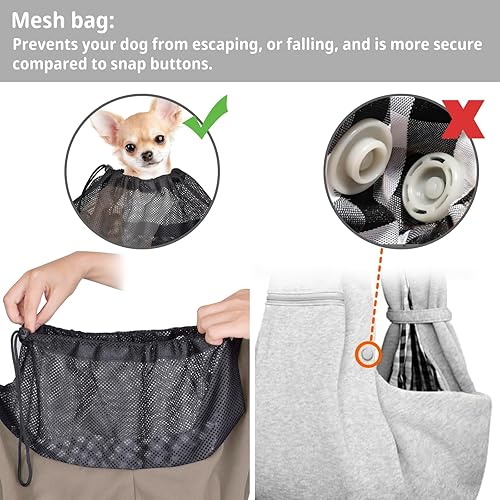 Miniatura 3 de Cuby Transportador para perros y gatos  Bolsa reversible para mascotas manos libres  Bolsa suave y diseño de bolsa  Adecuado para cachorros, perros