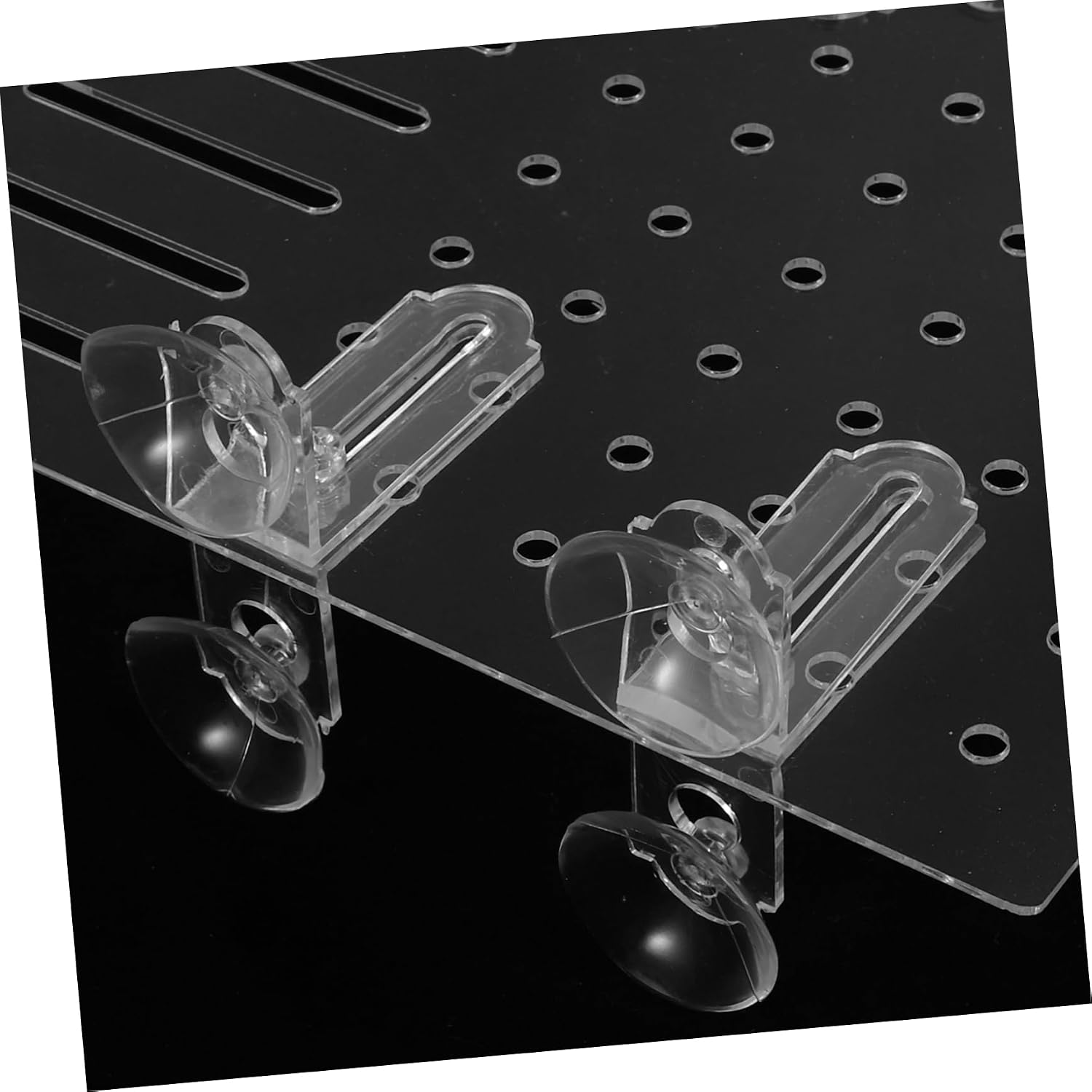 Toyvian Aquarium Divider Isolation Board Cup Clips for Fish Separation Tanks Includes Cups