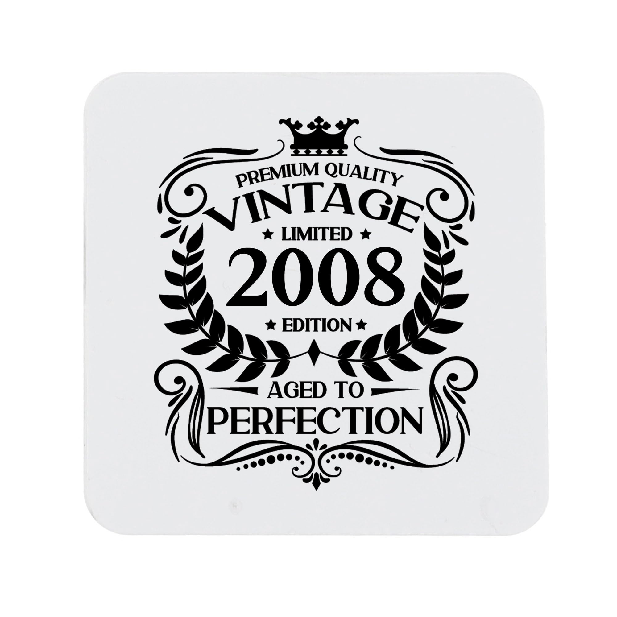 80th Birthday Gift for Men Vintage 1946 Aged to Perfection Engraved Slate Coaster Present for 80 Year Old Etched Natural Slate Placemat (Round Slate) — view 75