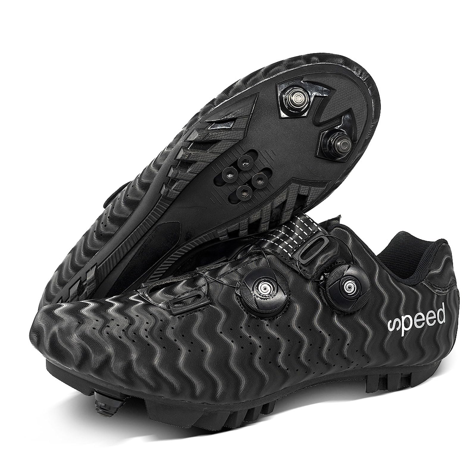 Scarpe Ciclismo Strada Uomo,Scarpe Ciclismo Uomo,Uomo Scarpe da Ciclismo,Scarpe Ciclismo per Bici da Strada,Scarpe da Bicicletta Traspiranti,Scarpe da Mountain Bike per Bici da Strada.