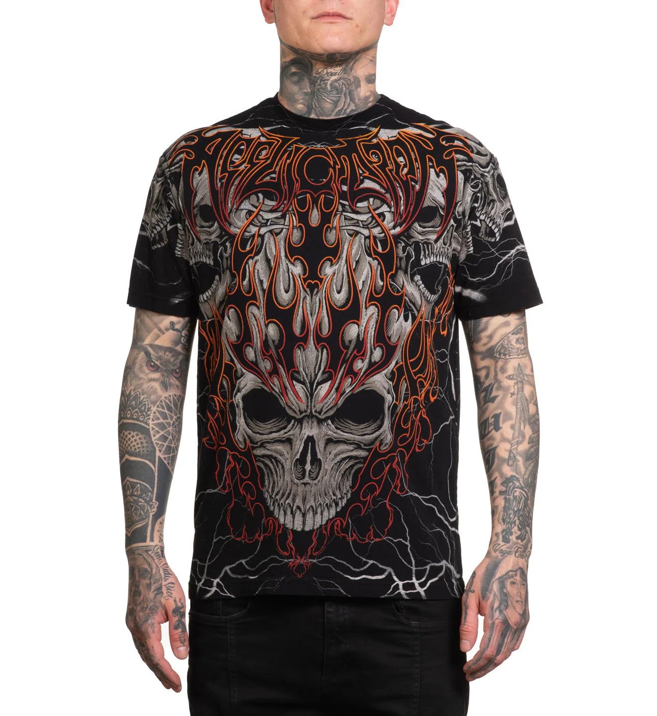 Affliction Mens Core T-Shirt Short Sleeve Graphic Print Design T-Shirts