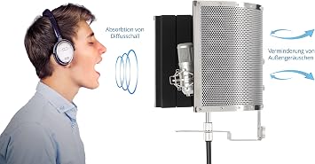 Pronomic Micscreen MS-SCREEN Portable Diffuser for Microphone Recordings