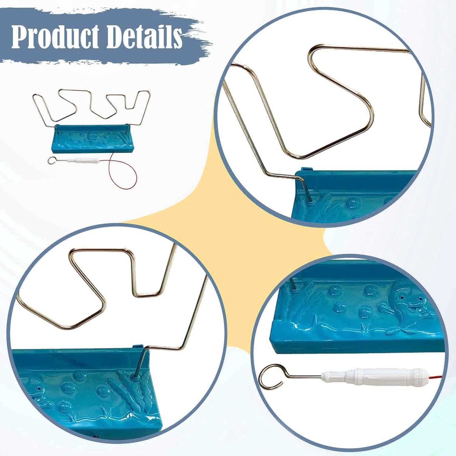 Electric Maze Game – Interactive Game – Classic Science Experiment – ​​Educational Toy for, Blue