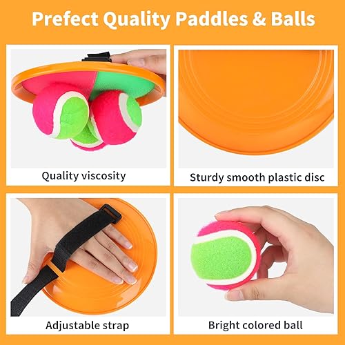 Miniatura 6 de Toss and Catch Game Ball Set,Ball Catch Set, Outdoor Games Beach Games for Kids - Kids Toys Pool Toys Beach Toys Summer Toys for Kids Ages 4-8,