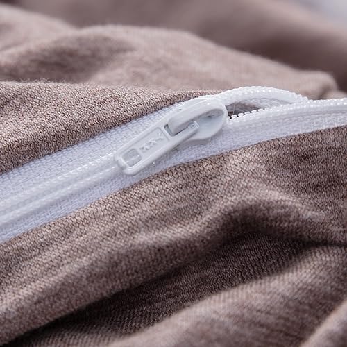 Miniatura 4 de LIFETOWN - 3 piezas de fundas de edredón en algodón 100% ultrasuave y de fácil cuidado con 1 funda de edredón y 2 fundas de almohada