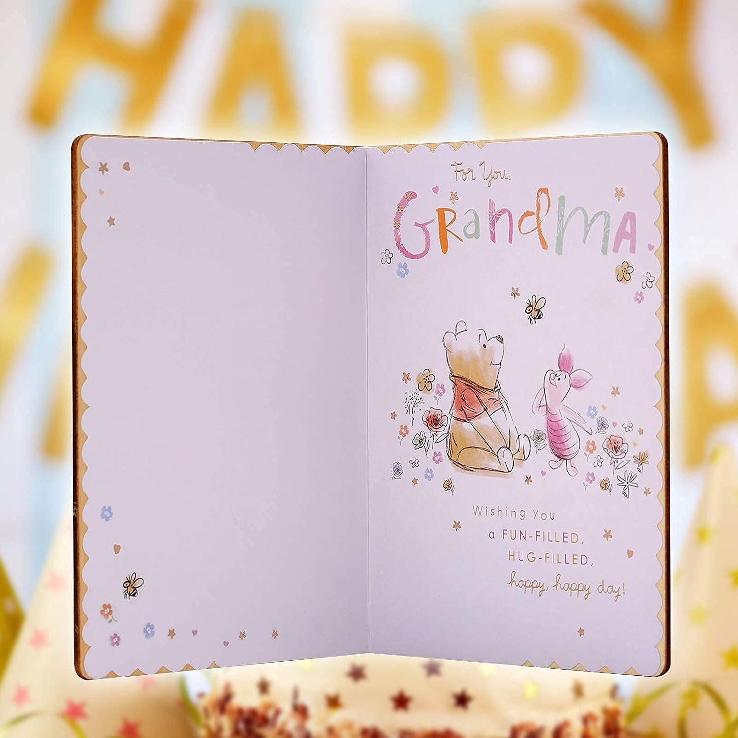 Handmade Wooden Grandma Cards for Christmas & Birthday, Great Grandma Card with Envelope, for grandma, 15*11*0.5cm - Image 5
