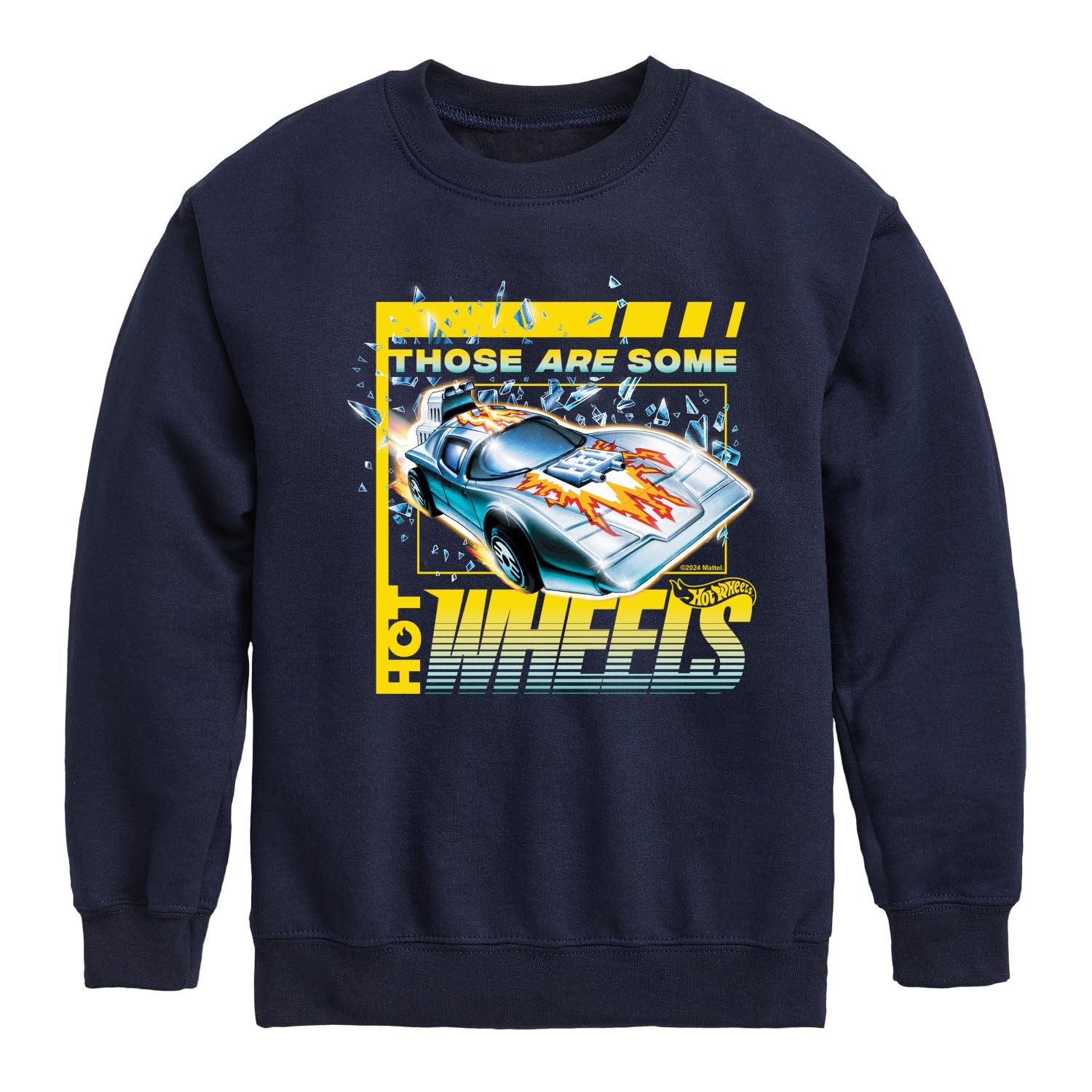 HYBRID APPAREL Hot Wheels - Some Hot Wheels - Youth And Toddler Crew Fleece Sweatshirt
