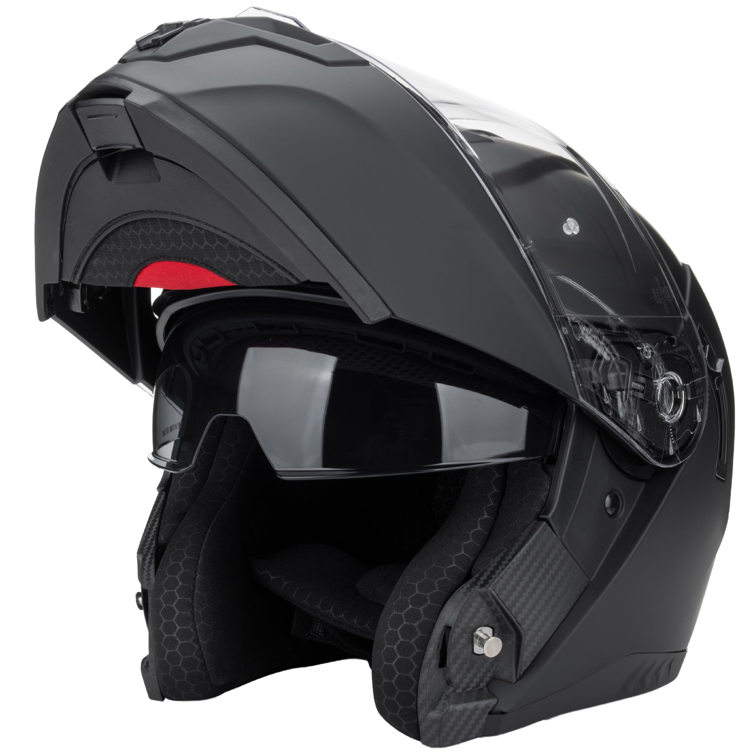 Westt Motorradhelm Klapphelm ECE 22.06 und PINLOCK 70 vorbereitet | Integralhelm Klappbar mit Sonnenblende, Rollerhelm für Damen und Herren, Mopedhelm vorbereitet für Kommunikationssystem