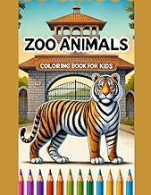 Zoo Animals: Coloring Book for Kids