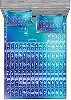 Vista 10 de Ambesonne Island Map - Juego de sábanas bajeras y fundas de almohada, mapa del tesoro súper detallado, diseño de piratas rústicos grungy, tema