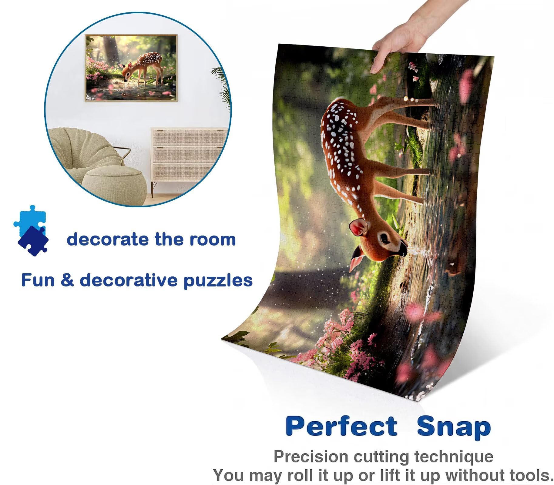 Puzzle 1500 elementów, drewniane puzzle dla dorosłych – Impossible Puzzle 87 x 57 cm niffy gra myśleniowa i łamigłówka dla kobiet i mężczyzn, gra rodzinna na wieczory z grami, prezent dla kobiet, REH