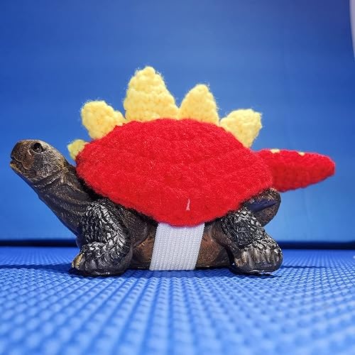 Miniatura 5 de Suéter para tortuga, suéter de punto cálido de invierno hecho a mano con correa ajustable, suéter de animal pequeño, ropa de tortuga para Navidad,
